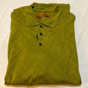 Nice green dressy Axis polo shirt, NWOT, XL